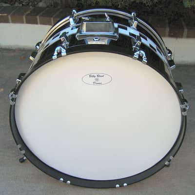 Billy Blast Drums Vintage 22"x14" Bass Drum 1980s - Black Gloss Wrap image 2