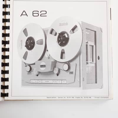 Studer A62 original Service-manual image 2