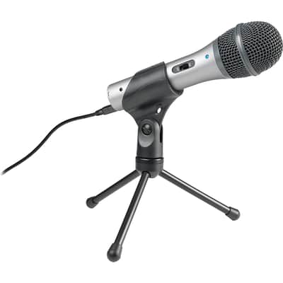 Audio-Technica Cardioid Dynamic USB/XLR Microphone - ATR2100-USB w/ Microphone Wind Screen image 5