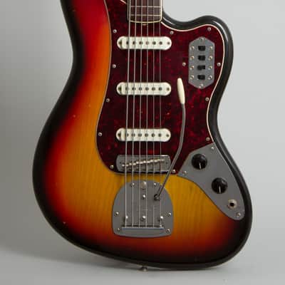 Fender Bass VI Electric 6-String Bass Guitar (1974), ser. #626103, original black tolex hard shell case. image 3