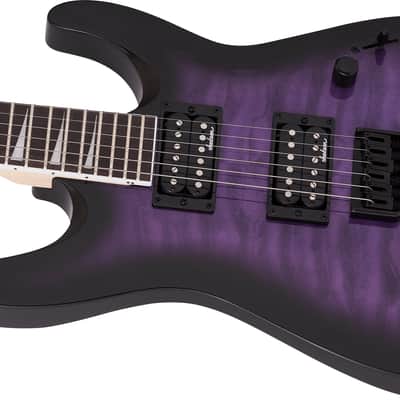 Jackson JS Series Dinky Arch Top JS32Q DKA HT Amaranth FB Transparent Purple Burst image 6