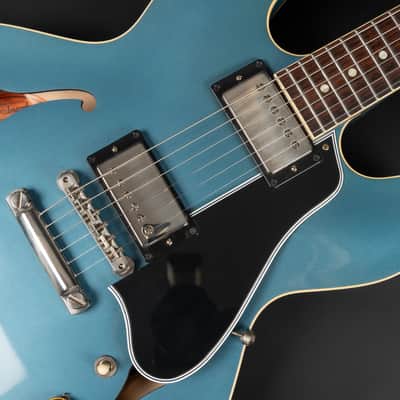 2023 Gibson Custom Shop '59 ES-335 Dot Reissue - Pelham Blue VOS | USA Vintage 1959 Semi-Hollow Custombucker AlNiCo III Unpotted Humbucker 3.39kg | CoA OHSC image 19