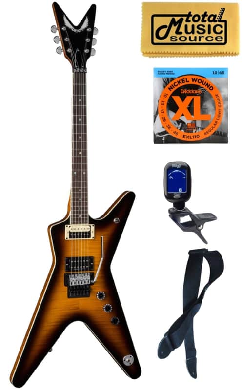 Dean Dimebag Far Beyond Driven ML Electric Guitar, Trans Brazilia, Bundle image 1