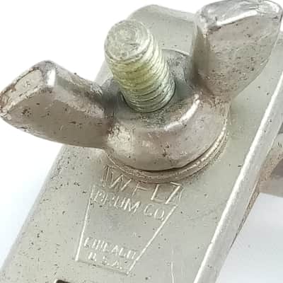 Ludwig WFL External Bass Drum Muffler Nickel Clamp-On Hoop-Mount Vintage 40s-50s image 2