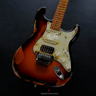 Fender Stratocaster Floyd Rose Classic HSS Sunburst Made in USA Aged Relic (VERY RARE) image 3
