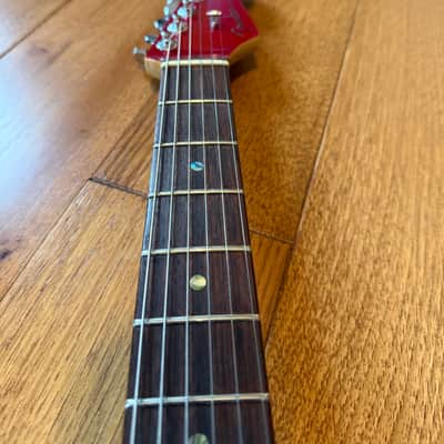 Fender American Deluxe Stratocaster 2000 - Transparent Red image 11