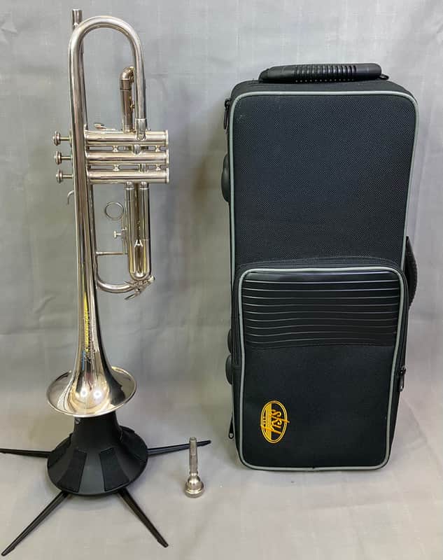 Blessing Alpha BK Silver Bb Trumpet w/Case image 1