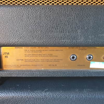 Marshall JTM 45 *with master Volume Mod* image 3
