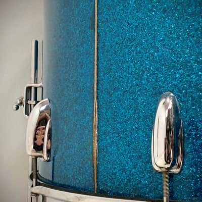 Slingerland 22/13/16/5.5x14" Radio King Drum Set - 1950's Blue Sparkle image 14