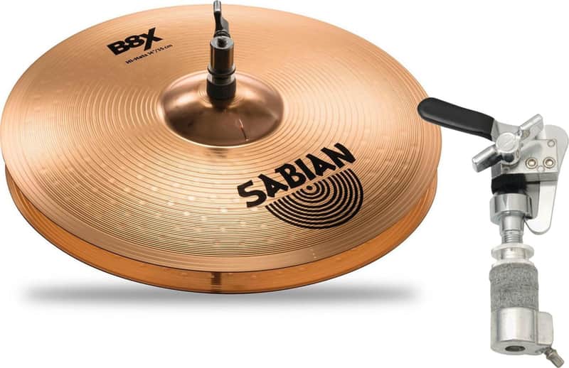 Sabian 41402X 14" B8X HI HATS w/ Hi-Hat Drop Clutch image 1
