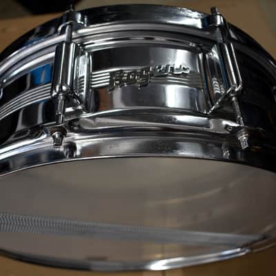 Rogers Late 60's, early 70's Era 5" x 14" Dynasonic 5 Line COB Snare Drum image 5