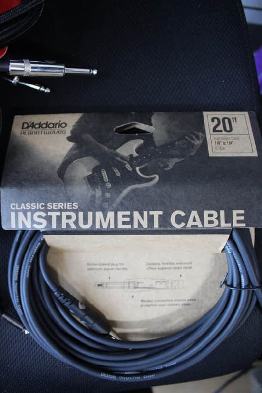 D'Addario Planet Waves Classic Series Instrument Cable PW-CGT-20 20 FT 1/4" to 1/4" 6.10m image 1