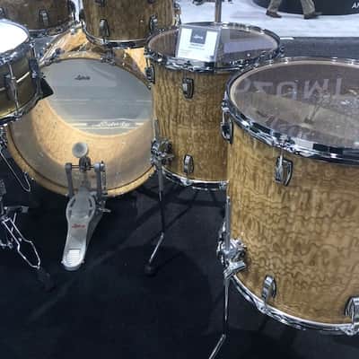 Ludwig Aged Exotic 10,12,14,16,22 drum set  2019 Tamo Ash image 3