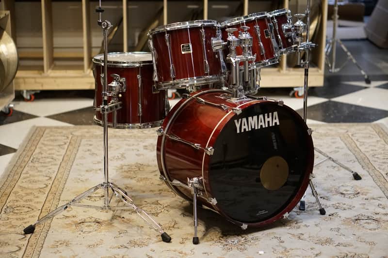 Yamaha 1990s Stage Custom Drum Set - Cranberry Red Lacquer - 8"/10"/12"/14"/22"/6.5x14" image 1