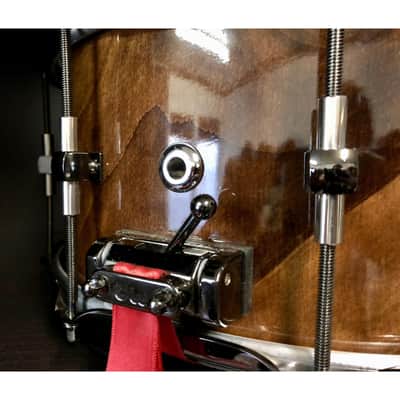 Antonio Drums 14x7 True Solid Walnut Snare Drum High-Gloss Natural image 4