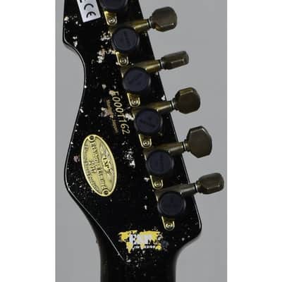 ESP Exhibition Limited Snapper-CTM FR Sand-Blast Maziora Gold Leaf Electric Guitar image 19