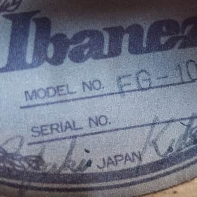 1986 Ibanez FG100 Hollowbody Made in Japan Excellent image 7