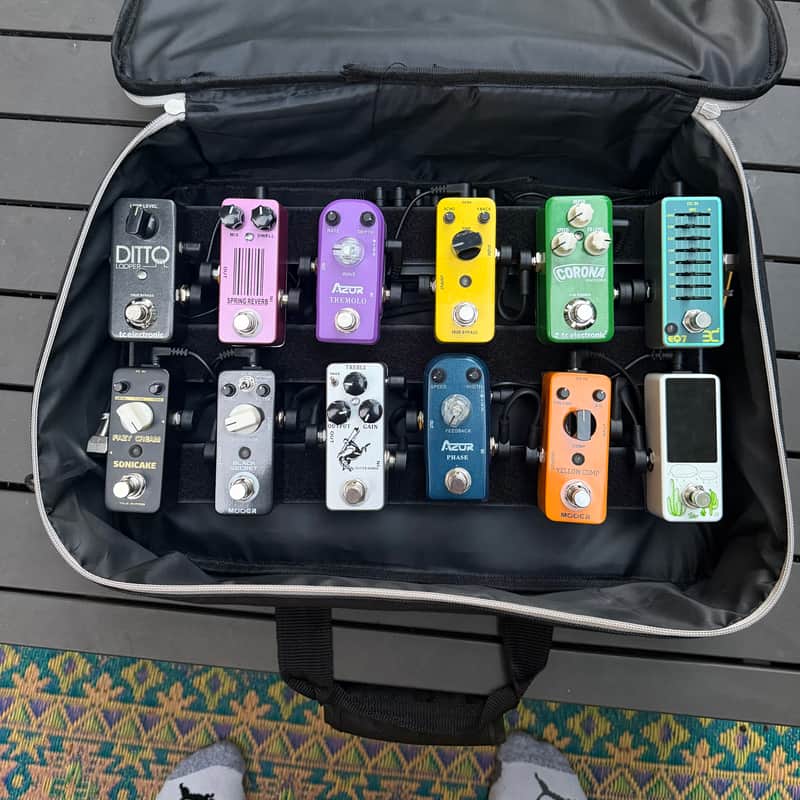 🎸 Complete Mini Pedalboard! 16 pedals! image 1