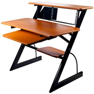 Yorkville SD2 Medium Studio Desk Workstation (Woodgrain) image 2