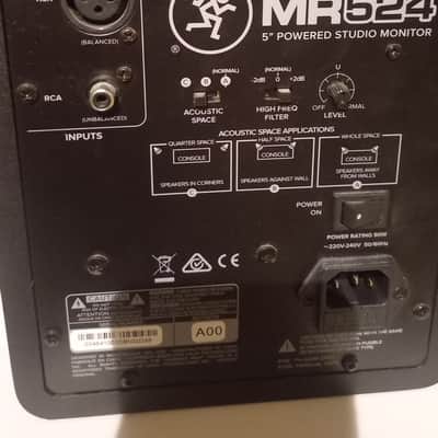 PAIRE de Mackie MR524 5" Active Studio Monitor (Single) 2017 - Present - Black image 2