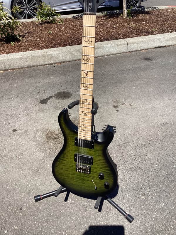 PRS Limited Edition Dustie Waring Signature DW CE 24 Hardtail 2023 - Present - Jade Smokeburst image 1