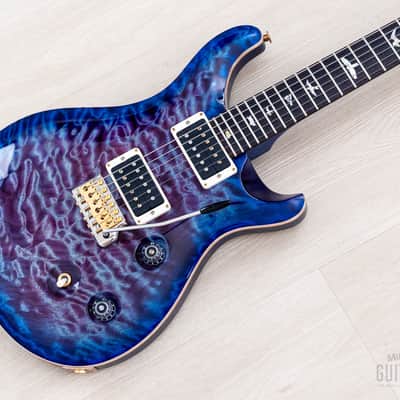 2023 Paul Reed Smith Wood Library Custom 24 10 Top Violet Blue Burst w/ Case & Tags
