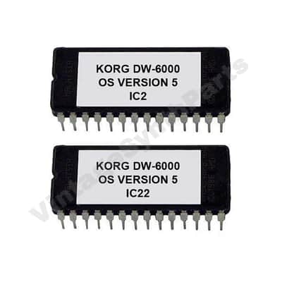 Korg DW-6000 Os Version 5 Firmware Update Upgrade Eprom DW6000 Vintage Synth Rom
