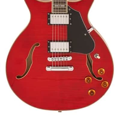 Washburn Wing SH35 Semi-Hollow Trans Red image 1