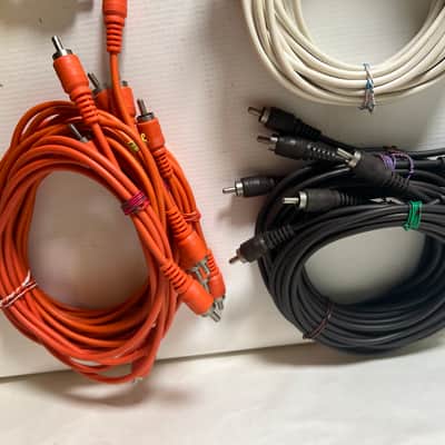 Lot of 47 Vintage Tascam Color coded RCA cables 5’ image 20