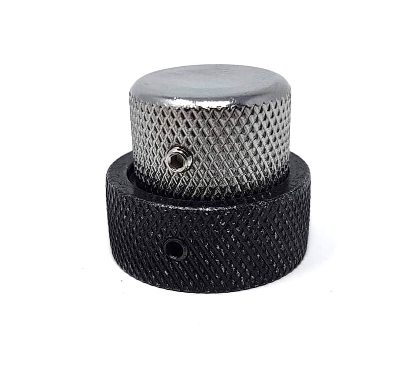 Brio Concentric Stacked Knobs for Jazz Bass Gold Nickel Black image 1