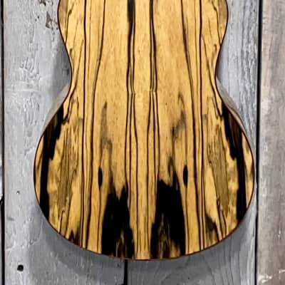 Leolani Tenor T1824 Slotted Headsock,  Solid Spruce Top, Exotic Black & White  Ebony Back & Sides image 11