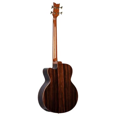 Ortega STRIPEDSU.ACB The Private Room Solid Alaskan spruce top Mahogany Neck 4-String Acoustic-Electric Bass Guitar w/Deluxe Gig Bag image 3