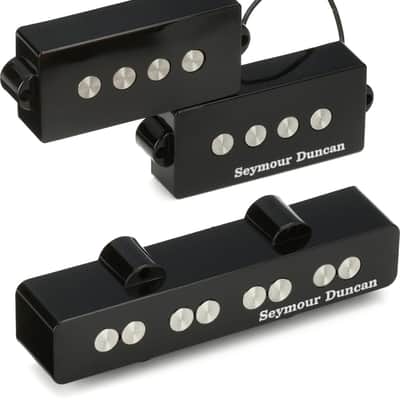 Seymour Duncan Quarter Pound P-J Bass Set - Black image 1