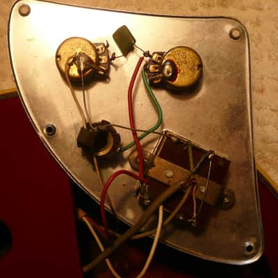 Teisco EP-2L Hollow Body Electric Guitar Japan Vintage 1960's Red image 17