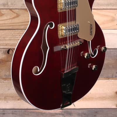 Gretsch G5422G-12 Electromatic Classic Hollow Body Double-Cut 12-String Electric Guitar Walnut Stain w/ Gold Hardware image 2