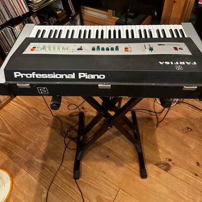 Farfisa Professional Piano 61-Key Electric Piano 1968 - 1975 - Silver / Black image 2