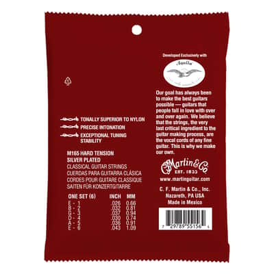 M165 CLASSICAL MAGNIFICO Premium 80/20 Bronze Silverplated à boucle Tirant Fort Martin Strings image 4