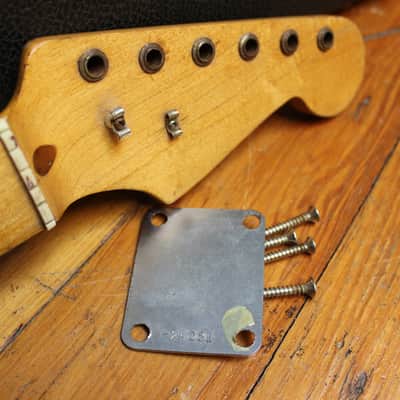 Fender Stratocaster Neck & Serial Plate 1957 - Maple V image 3