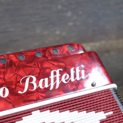 Dino Baffetti Art. 84 - 8 Series Bass 19-Key A/D Red Diatonic Accordion w/Case image 18