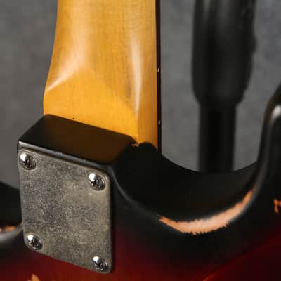 Vintage V6H ICON Electric Guitar - Distressed Tobacco Sunburst - 2nd Hand (166210) image 9