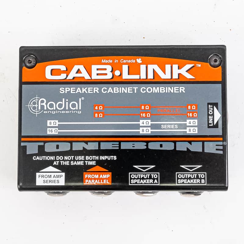 Radial CabLink Speaker Cabinet Merger Passive Amp Splitter 2 Cabinets image 1