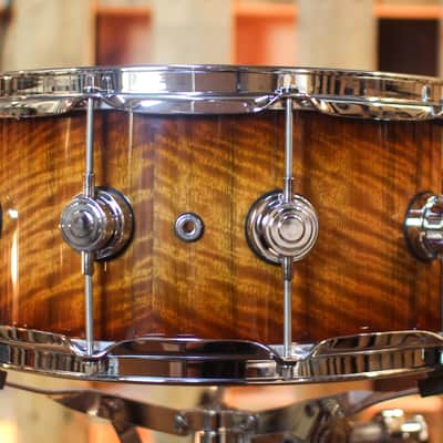 DW 6.5x14 Collector's Maple 333 Almond Burst over Nyatoh Snare Drum - SO#1444620 image 3