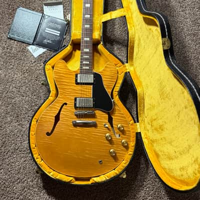 Gibson 2015 Memphis '63 ES-335 Block Neck - Figured Natural VOS image 8