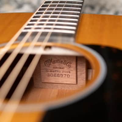 Martin DE Retro Plus Mahogany Acoustic/Electric Guitar with Gig Bag image 18
