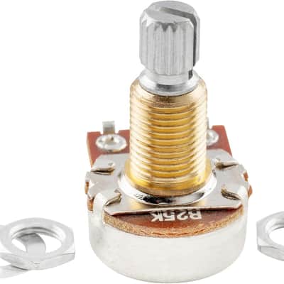Brass Thread Mini Metric Size B25K Guitar Pots Linear Taper Potentiometers for Electric Guitar or Bass(Set of 2) image 4