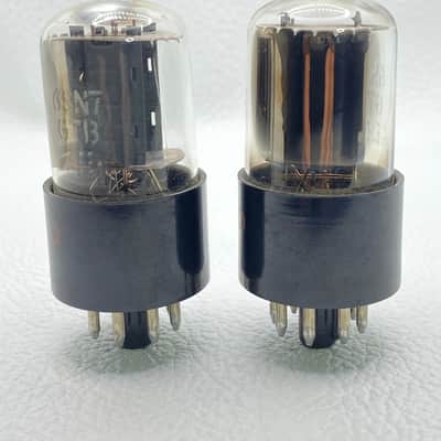 GE / Hammond 6SN7GTB Vintage Preamp Vacuum Tubes Matched Pair Tested USA image 3