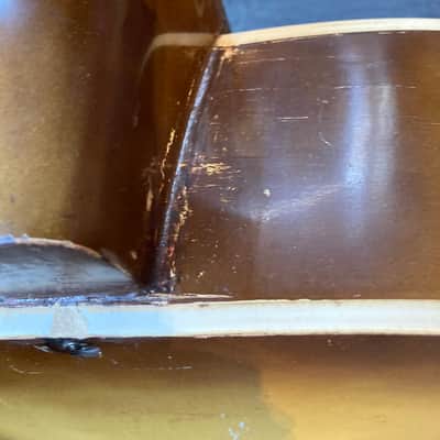 Truetone (Kay) Archtop with factory DeArmond Pickup  1950s Light Burst image 9