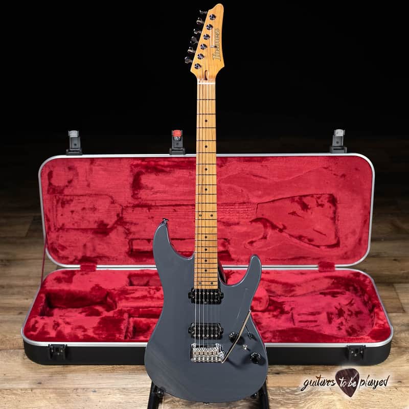 Ibanez AZ2402 Prestige HH Roasted Maple Neck Guitar w/ Case – Gray Metallic image 1