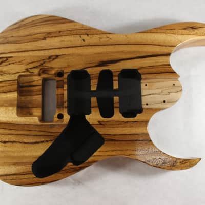 Finished Zebrawood RG Guitar body fits Ibanez(tm) 6 string AANJ RG and Jem Necks J1398 image 1