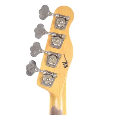 Nash PB-55 3-Tone Sunburst Medium Relic LEFTY w/Lollar Pickups &1-Ply White Pickguard image 7